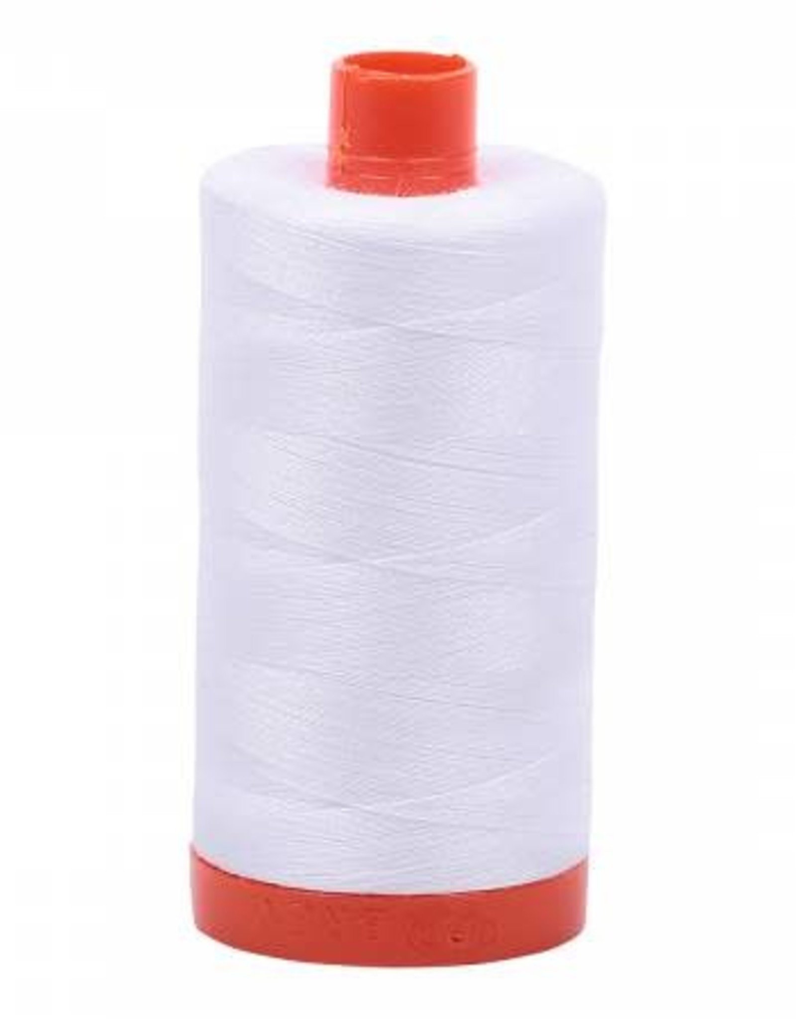 Aurifil Mako Cotton Thread Solid 50wt - White (2024)