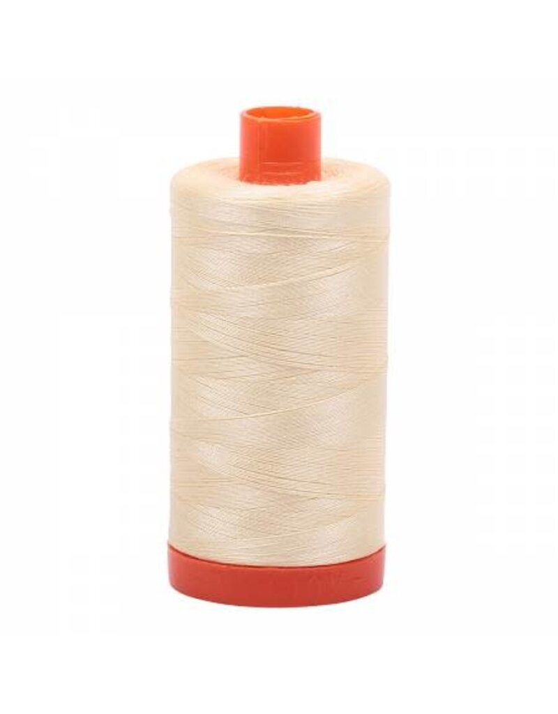 Aurifil Mako Cotton Thread Solid 50wt - Light Lemon (2110)
