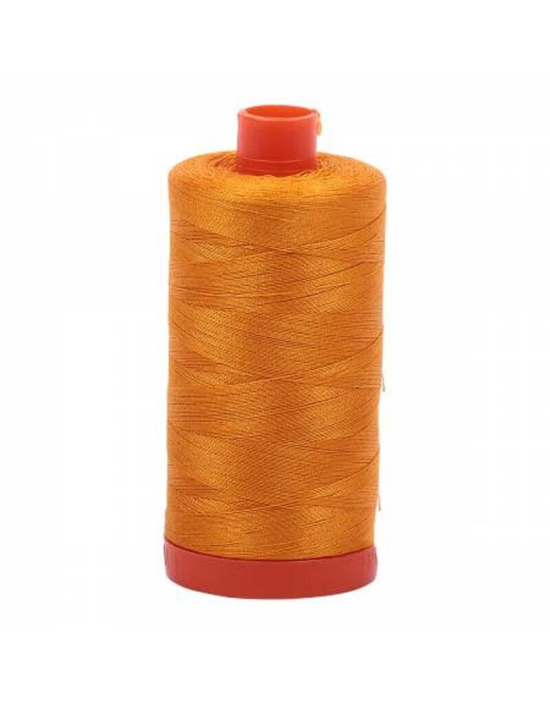 Aurifil Mako Cotton Thread Solid 50wt - Yellow Orange (2145)