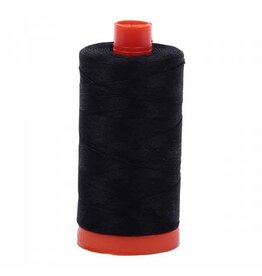 Aurifil Mako Cotton Thread Solid 50wt - Black (2692)