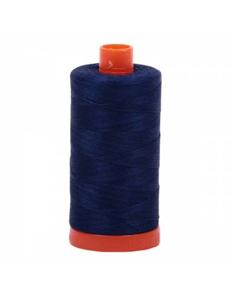 Aurifil Mako Cotton Thread Solid 50wt - Dark Navy (2784)