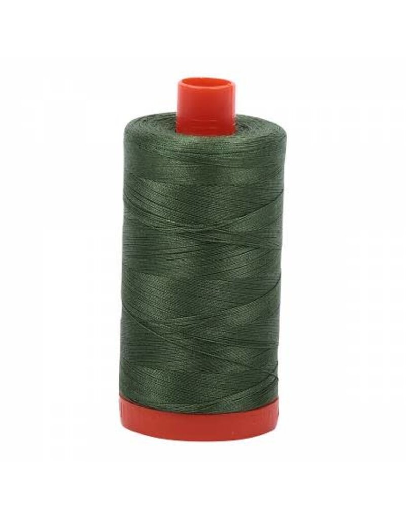 Aurifil Mako Cotton Thread Solid 50wt - Very Dark Green Grass (2890)