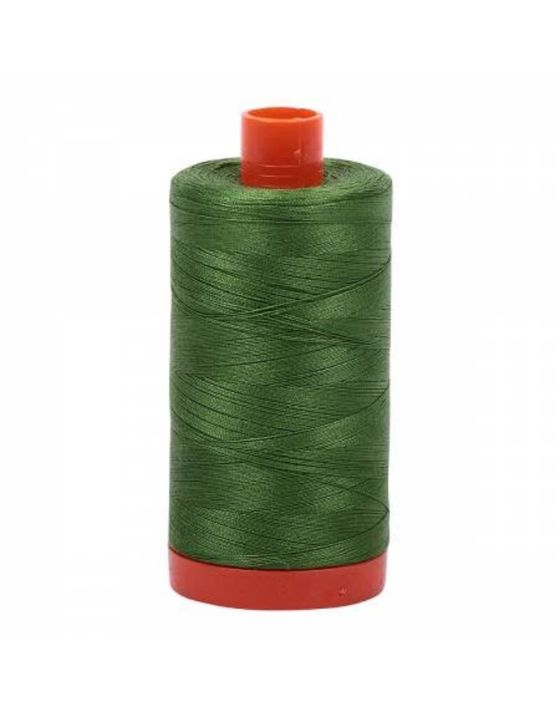Aurifil Mako Cotton Thread Solid 50wt - Dark Green Grass (5018)