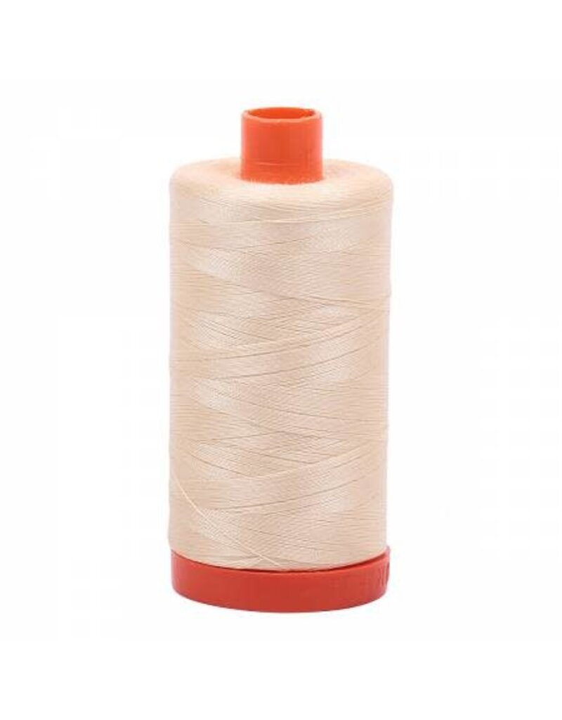 Aurifil Mako Cotton Thread Solid 50wt - Butter (2123)