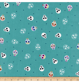 Sugar Skulls on Turquoise Glows in the dark