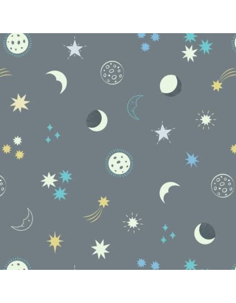 Night sky on Grey Glows in the dark