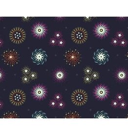 Lewis & Irene Fireworks on Black Glows in the Dark