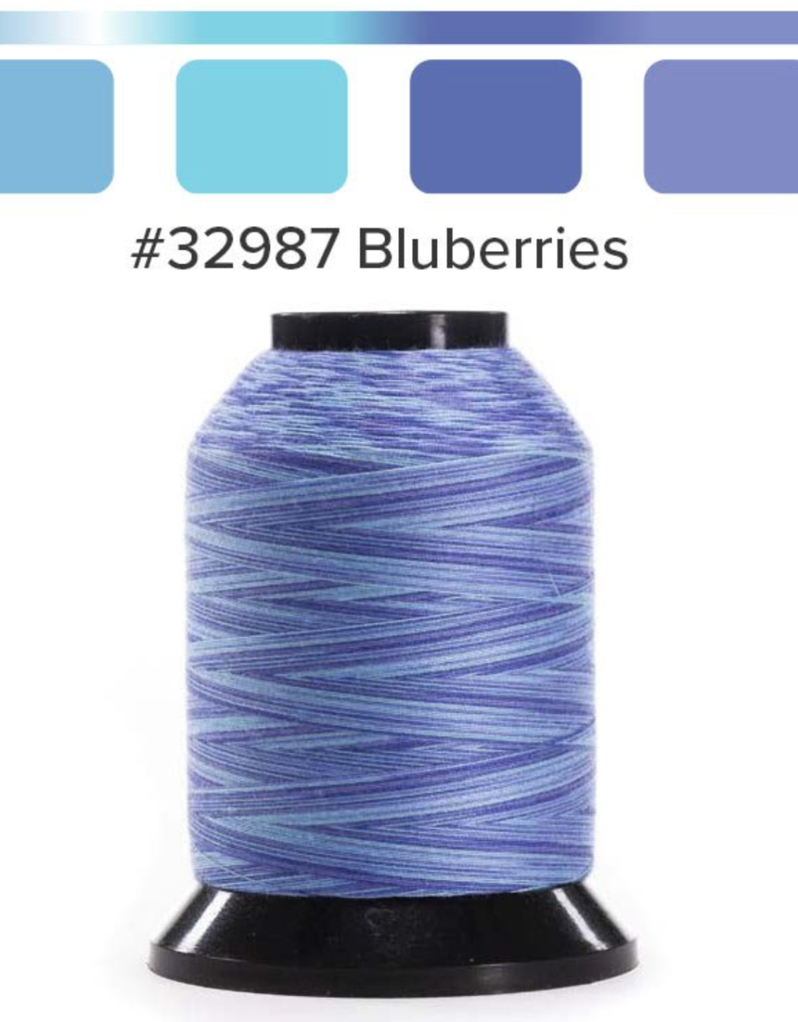 Finesse Quilting Thread--2987 Blueberries Variegated