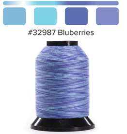 Finesse Quilting Thread--2987 Blueberries Variegated