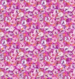 Northcott Dragon Fly Dreams  Pink Multi All Over Floral  DP24829-28