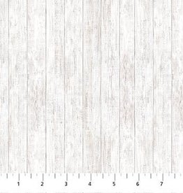 Northcott Golden Christmas - White Wood Plank 25300-10