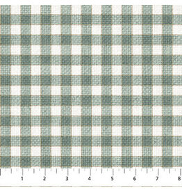 Northcott White Linen Christmas - Sea Foam 25431-62