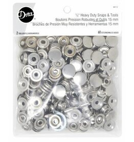 Heavy Duty Snaps Post & Stud Style 5/8in Nickel