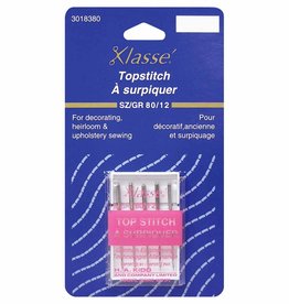 Klasse Top Stitch Needle (80/12)--Carded