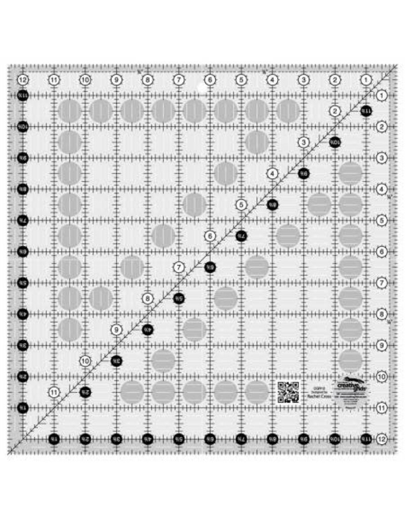 Creative Grids Creative Grids Quilt Ruler 12-1/2in Square