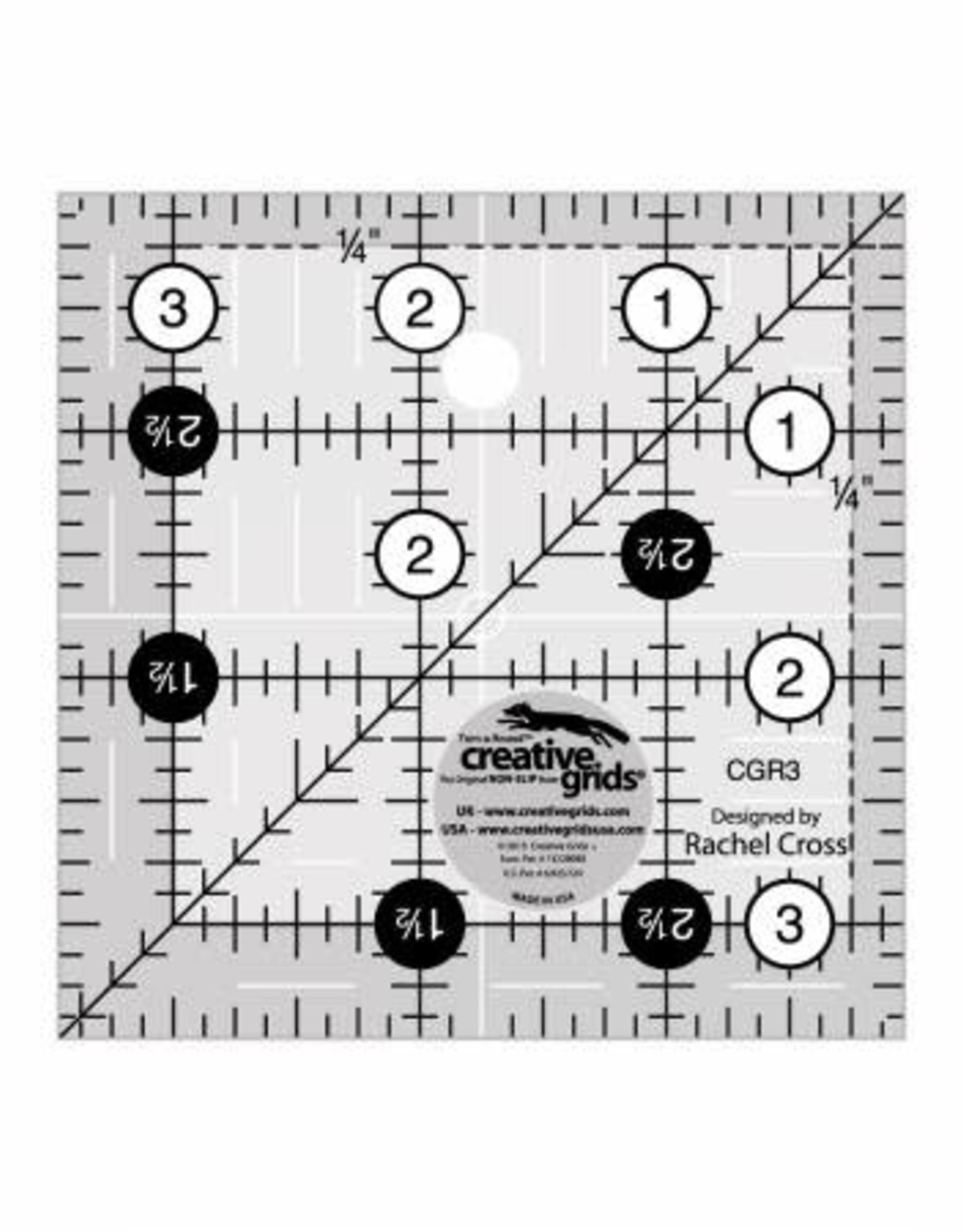 Creative Grids Creative Grids Quilt Ruler 3-1/2in Square