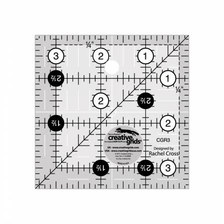 Creative Grids Quilt Ruler 3-1/2in Square - Dominion Sewing Centre & Studio