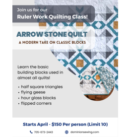 Quilting Class for Confident Beginners: Arrow Stone
