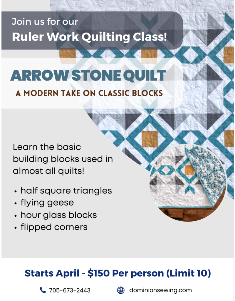Quilting Class for Confident Beginners: Arrow Stone