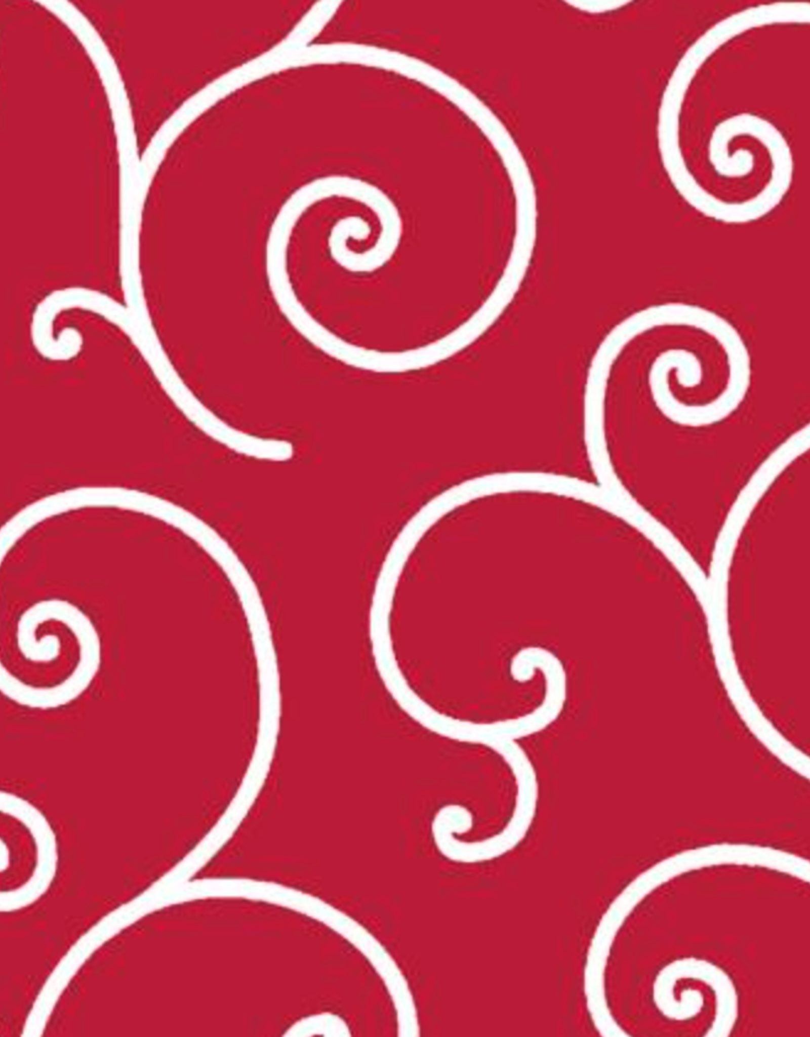 Maywood Studio Collection Red Scroll  Wide Backing