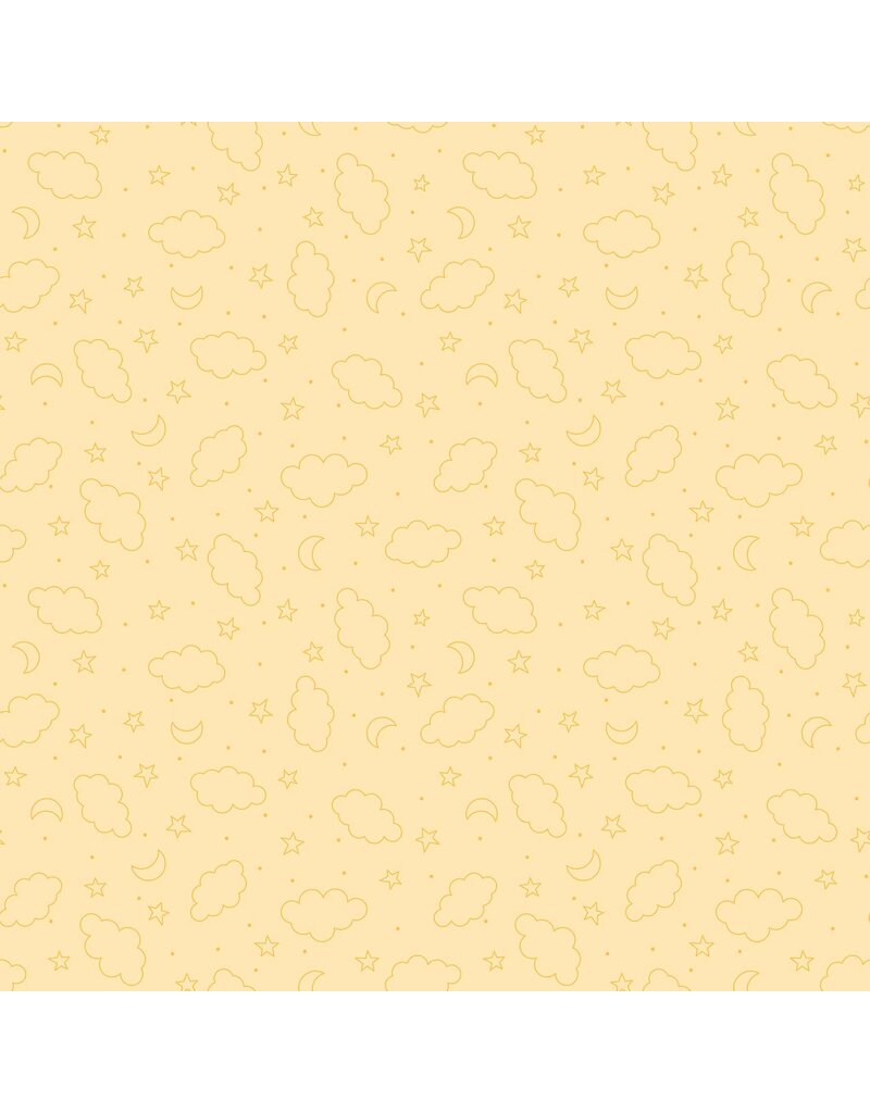 Northcott Dreamtime Minky MK10386-50 Yellow