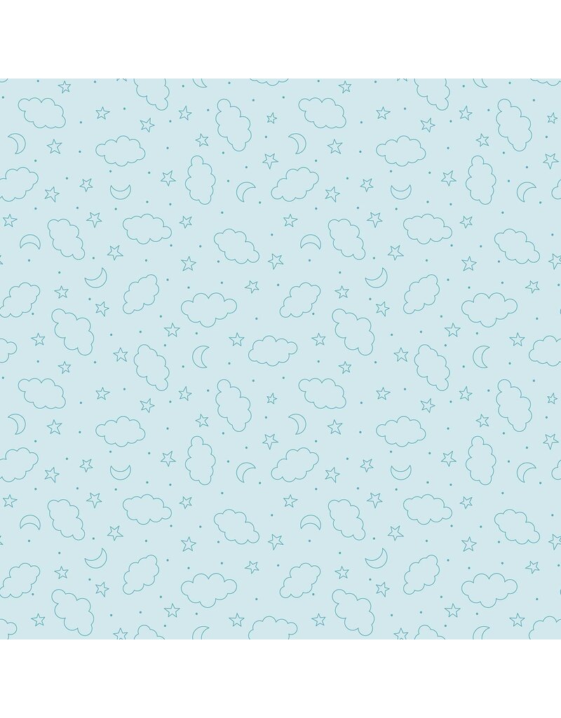 Northcott Dreamtime Minky MK10386-60 Blue