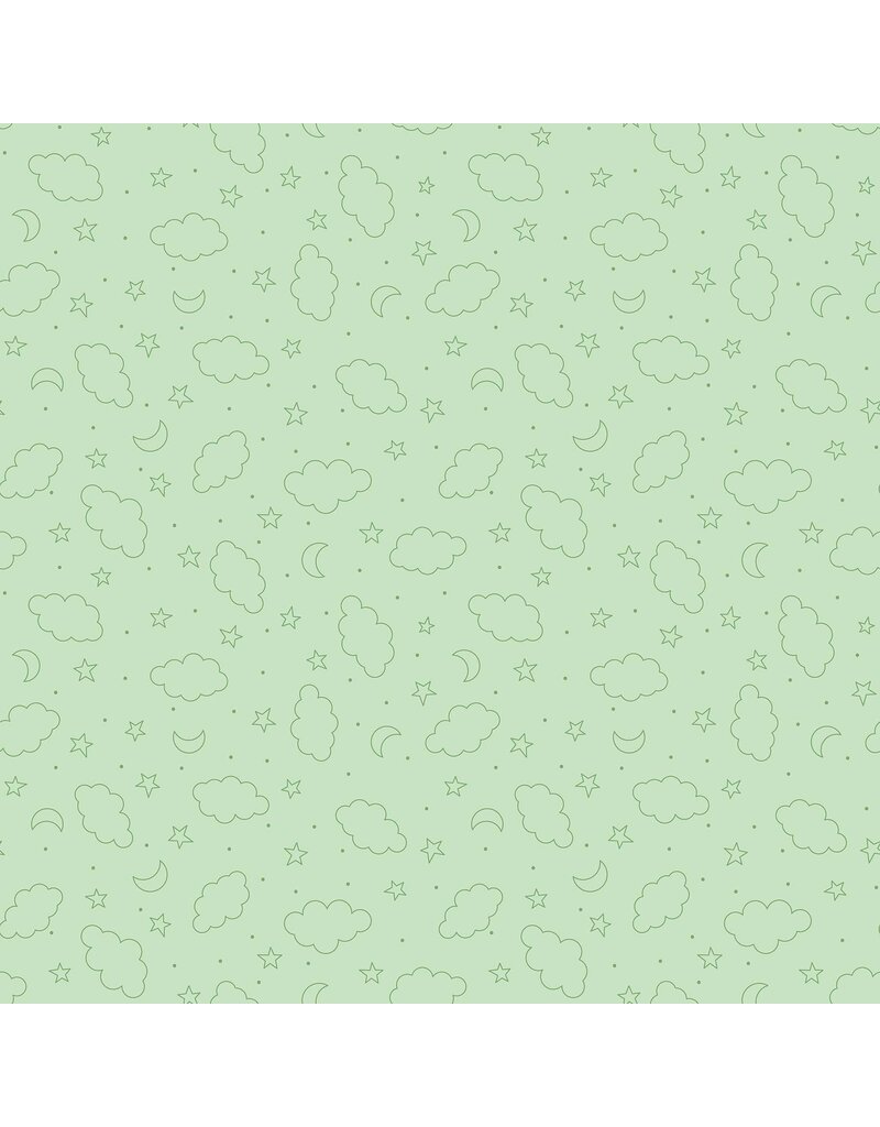 Northcott Dreamtime Minky MK10386-65 Green