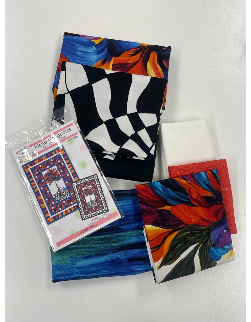 Northcott Hello Gorgeous Throw 52" x 73" Quilt Kit