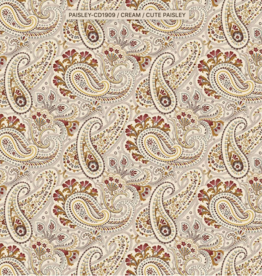 Timeless Treasure Laurel Cute Paisley Cream-CD1909