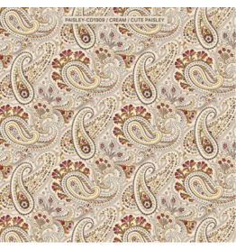 Timeless Treasure Laurel Cute Paisley Cream-CD1909