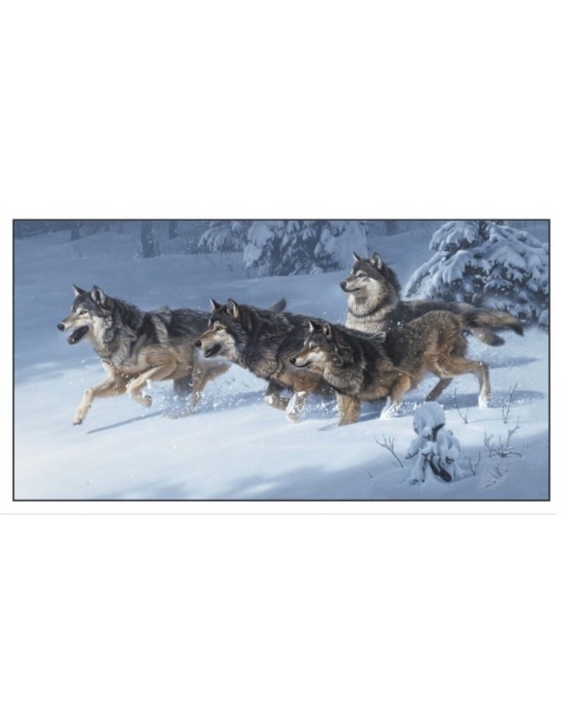 Elisabeth's Studio Canis Lupis Panel 24"x44"