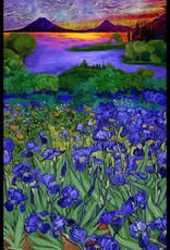 Timeless Treasure Iris Landscape Panel CD2330