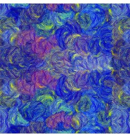 Timeless Treasure Abstract Swirly Splash Multi CD2333