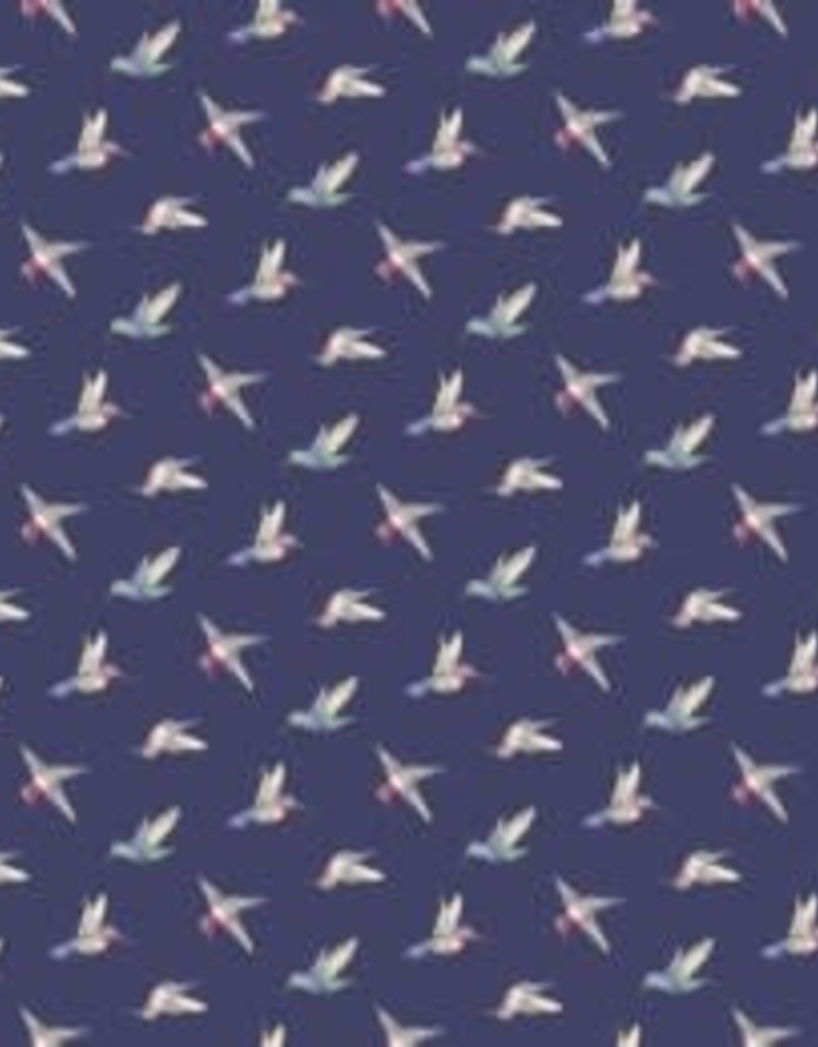 Avalon Fabrics Blue Hummingbirds  A697B