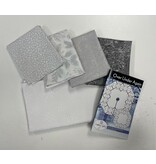 Northcott Over Under Again Tree Skirt (rounded) Silver Quilt Kit