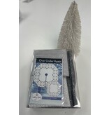 Northcott Over Under Again Tree Skirt (rounded) Silver Quilt Kit