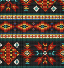 Elisabeth's Studio Beaded Stripe- Black 450E