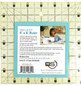 Quilters Select Quilters Select Non-Slip Ruler 6" x 6"