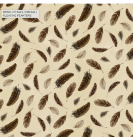 Timeless Treasure Nightfall--FLOATING FEATHERS CD2491