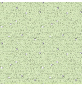 Northcott My Happy Place -Doodle Stitches Green  25608-74