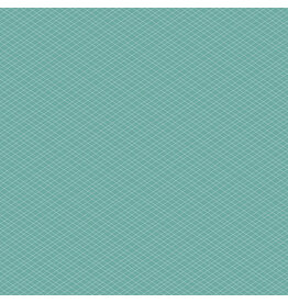 Northcott My Happy Place - Diagonal Check Turquoise  25610-66