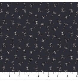 Northcott Beecroft Dandelion Pod  Charcoal 26676-97