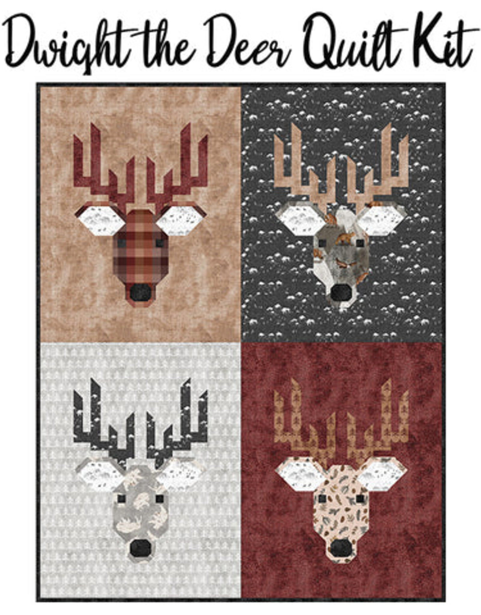 Dwight the Deer Quilt Kit 47 x 60
