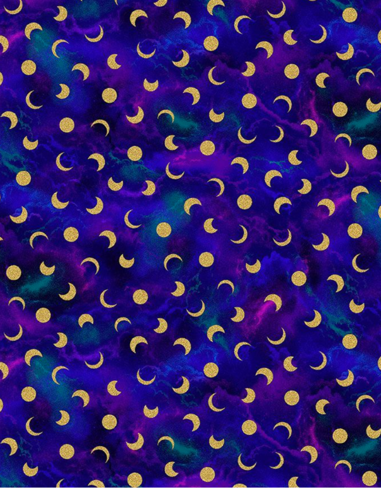 Timeless Treasure Cosmos Celestial  Moon Purple  CM2544