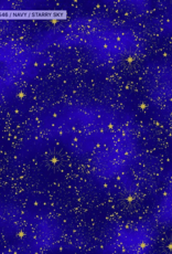 Timeless Treasure Cosmos Starry Sky  Navy  CM2546