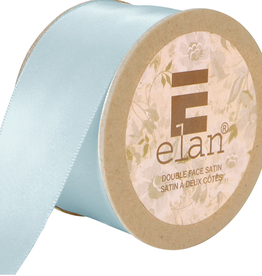 Elan Sky Blue Double Face Satin Ribbon 36mm