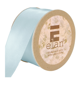 Elan Sky Blue Double Face Satin Ribbon 36mm