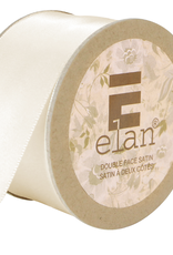 Elan Ecru Double Face Satin Ribbon 36mm