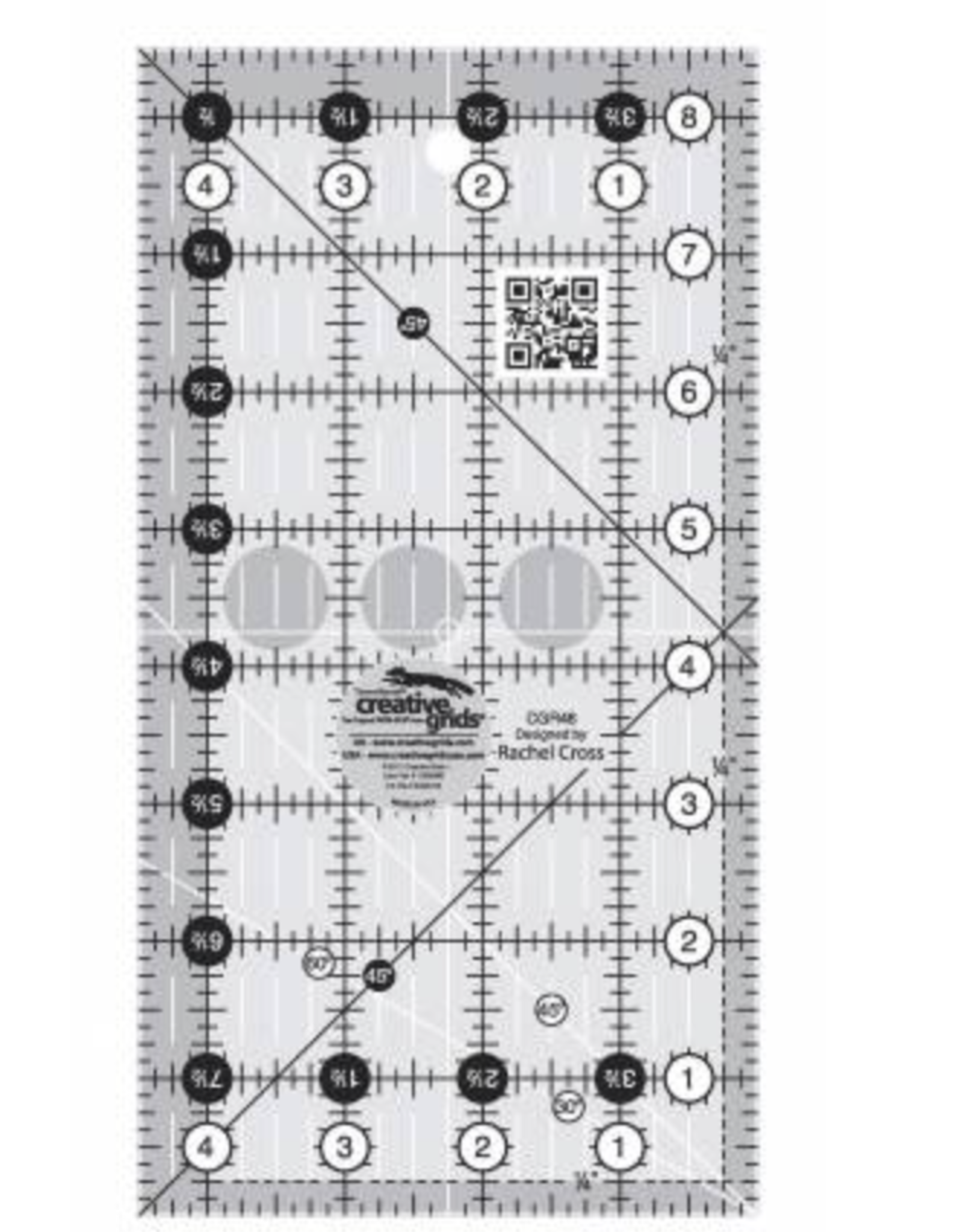 Creative Grids Creative Grids Non-Slip ruler 4 1/2" x 8 1/2'