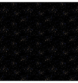 Full Moon -- Stars Black